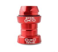 Casque de vélo à fourche avant dentée de 55,9 cm avec bol de tête intégré, conçu pour la direction et compatible avec les cadres pliables, vélos de route et morts (rouge)