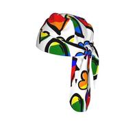 Casque de vélo à séchage rapide, léger, respirant, taille unique, motif cœurs et arc-en-ciel