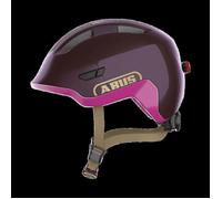 ABUS Casque pour enfants Smiley 3.0 ACE LED - Casque de vélo avec lumière - ajustement profond & place pour une tresse - pour filles et garçons