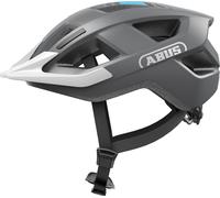 Casque de vélo ABUS Aduro 3.0 LED - Casque de ville sportif au design élégant pour tous les jours et sportifsHe Touren - avec feu arrière - pour femmes et hommes - taille M, gris