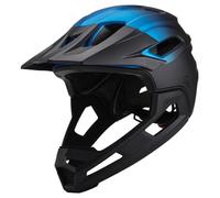 Casque de vélo Adulte Hommes Femmes Protection complète et Demi-Visage Casque de Cyclisme résistant au Vent avec mentonnière Amovible léger réglable pour Les Sports Plein air