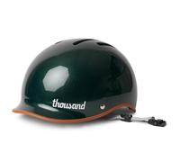 Casque de vélo adulte Thousand Heritage - Casque unisexe ventilé avec système antivol PopLock - Idéal pour le vélo ou le skateboard, pour hommes et femmes - Heritage 2.0 British Racing Green, taille M