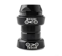 Casque de vélo avec bol de tête intégré pour fourche avant dentée de 55,9 à 53,3 cm, convient pour une installation sur des cadres avec tube de direction de 30 mm de diamètre intérieur (noir)