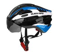 Casque de vélo Casque de vélo Coupe-Vent Bouchon de sécurité Riding Mountain Road VTT Respirant Casques de vélo avec des Lunettes Amovible Objectif (Color : One Size L)