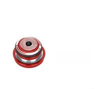Casque de vélo conçu pour une utilisation sur route VTT avec système de double roulement et direction lisse, corps en alliage d'aluminium CNC, finition anodisée (44-55 mm, rouge)