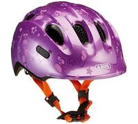 Casque De Vélo Confort Pour Enfants - S 45-50cm - Violet Étoile - Smiley 2.0 Abus