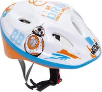 CASQUE VELO ENFANT DISNEY V2 STARWARS BLANC-BLEU-ORANGE AVEC MOLETTE REGLAGE