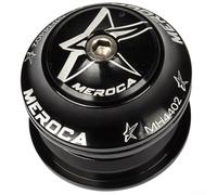Casque de vélo droit avec bol de roulement, 28 à 6 mm pour tube supérieur, 44 mm pour utilisation sur tube de direction (noir)