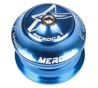 Casque de vélo droit avec bol de roulement, 28 à 6 mm pour tube supérieur, 44 mm pour utilisation sur tube de direction (bleu)