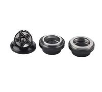 Casque de vélo en alliage d'aluminium 34mm casque de roulement de vélo pour roulement de fourche de direction droite 28.6mm(noir)