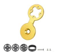 Casque de vélo en alliage d'aluminium avec support d'ordinateur pour Garmin Edge 20/25/200/500/510/520/800/810/820/1000/1030, pour WAHOO et pour BRYTON Rider Series (noir) (doré)