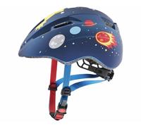 uvex Kid 2 CC - Casque de Vélo Léger pour Enfants - Réglage de la Taille Individuel - à Compléter avec Un Éclairage LED - Dark Blue Rocket Matt - 46-52 cm