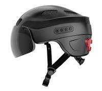 Casque de Vélo Intelligent Bluetooth JARONOON pour Cycliste, avec Caméra Intégrée et Feu Arrière Clignotant, avec 1x Lunettes de Jour et 1x Lunettes de Nuit (Noir)