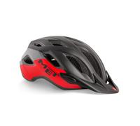 Casque de vélo MET crossover polycarbonate rétine anti-insectes lumière DEL t...