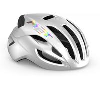 Casque de vélo MET Rivale mips bianco olografico lucido 3HM132 BI1