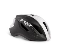 Casque de vélo MET Strale noir/blanc mat L (59-62 cm)