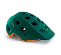 Casque de vélo MET Terranova S - Green alpino / orange matte - Adulte - VTT S