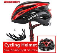 Casque de vélo noir KINGBIKE - nouveau design pour VTT et cyclisme sur route - taille 2021 L-XL - P-872[C3785] XL