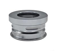 Casque de vélo pliable 14" avec double roulement, convient pour Fnhon, pour modèles Dahon, SP8, SP18, VP18 avec diamètre du tube de tête de 44/44 mm (argent)