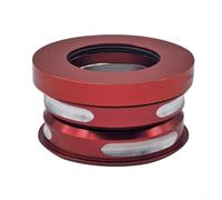 Casque de vélo pliable de 35,6 cm à double roulement en alliage d'aluminium pour vélos Dahon Fnhon, compatible avec tube de direction de 44 à 44 mm, fourche avant de 28,6 mm (rouge)