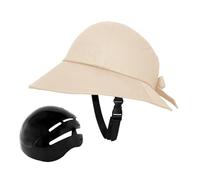 Casque de vélo portable pour femme avec chapeau de soleil | Design universel avec large bord réglable pour les activités de plein air et la vie quotidienne