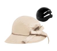 Casque de vélo portable pour femme - Avec chapeau de soleil - Unisexe - Avec visière réglable - Protection contre le vent - Pour la randonnée, le camping, la pêche, les activités de plein air