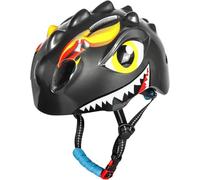 Casque de vélo pour enfant avec lumière LED | Casque jet léger pour enfants | Casque de vélo mignon dinosaure 3D pour le cyclisme, le skateboard, le scooter | Casque de scooter respirant pour garçons