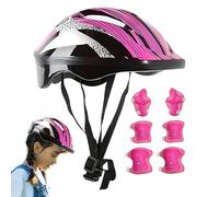 Casque de vélo pour Enfant, Casque de Sécurité Sportive, Casques Protection Roller, avc Genou, Coude, Protège-Poignets Ensemble de sécurité pour garçons et Filles