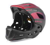 Casque de vélo pour enfants - Léger, convertible Full-/Half-Face, mentonnière amovible, feu arrière LED- Sans danger pour les jeunes enfants