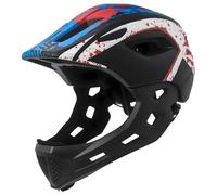 Casque de vélo pour enfants - Léger, convertible Full-/Half-Face, mentonnière amovible, feu arrière LED- Sans danger pour les jeunes enfants