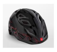 Casque de vélo pour enfants - MET - Genio - Noir avec flammes noires - Taille 52-57cm