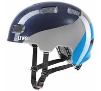 Casque de vélo pour enfants Uvex HLMT 4, DEEP SPACE - BLUE WAVE 55-58