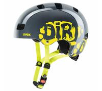 Casque de vélo pour enfants Uvex KID 3, DIRTBIKE GRIS-CITRON VERT 55-58cm