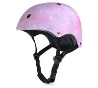 Casque de vélo pour Filles en Bas âge, Casque de Skateboard Ajustable pour Les Jeunes Enfants, Casques de Protection pour vélo, Trottinette, Roller et Cyclisme (Rose, M)