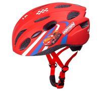 Casque de vélo pour garçon SÛR et LÉGER, RÉGLABLE 52-56 cm, Sportif Casque pour Enfants, ventilé, Protection DE LA TÊTE (Disney Cars)