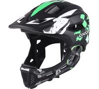 Casque de vélo réglable pour enfants - Protection intégrale amovible pour enfants de 5 à 9 ans, Vert