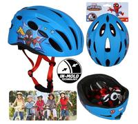 Casque de vélo - Spider-Man - In-Mold - Taille M 52-56 cm - Bleu, 11 aérations 56 cm