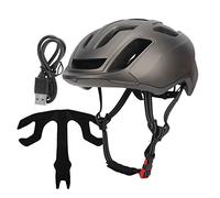 Casque de vélo SV10 avec feu arrière Rechargeable USB intégré - 9 Modes LED Équipement de Cyclisme de sécurité pour Les balades Nocturnes - 17 bouches d'aération et Bord (De Couleur)