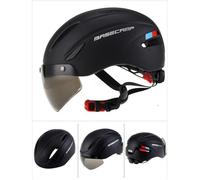 Casque de vélo Unisexe avec visière aimantée et réglable - Noir - Vélo loisir - Adulte 22-24