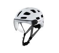 Cairn - Quartz Visor - Casque vélo urbain homme Mat Metallic White - M (52 - 58 cm)