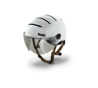 Casque de vélo KASK URBAN LIFESTYLE (L) - Blanc - Vélo loisir - Mentonnière en éco-cuir et intérieur en CoolMax®