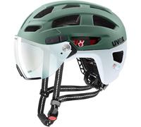 Casque de vélo urbain UVEX FINALE VISOR V (moss green-cloud matt) 56-61