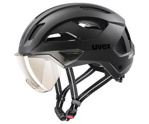 Casque de vélo urbain UVEX STRIDE VISOR (BLACK MATT) 53-56