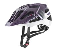 uvex Quatro CC - Casque VTT sûr pour Femmes et Hommes - Ajustement Individuel - visière réglable - Plum - White Matt - 56-61 cm