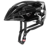 casque de vélo VTT uvex active, taille 56-60 cm, black shiny casque unisexe noir