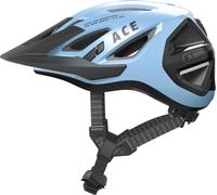 Casque de ville ABUS Urban-I 3.0 ACE - casque de vélo sportif avec feu arrière LED, visière rallongée et fermeture magnétique - pour femmes et hommes - bleu, taille L (56-61 cm)