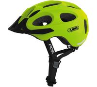 Casque de ville ABUS Youn-I ACE - avec feu arrière LED intégré - Casque de vélo pour tous les jours - pour femmes et hommes - Jaune brillant, taille S (48-54 cm ?)