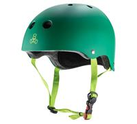 Casque de vlo et de skateboard certifi Triple Eight V2 Kelly Gn XSS
