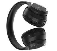 Casque de Voyage Pliant Over-Ear Casque sans Fil Stéréo Basse Musique Jeu Casque pour PC Ordinateur Portable Gamer, Noir