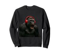 Casque d'écoute amusant Gorilla Monkey Sweatshirt